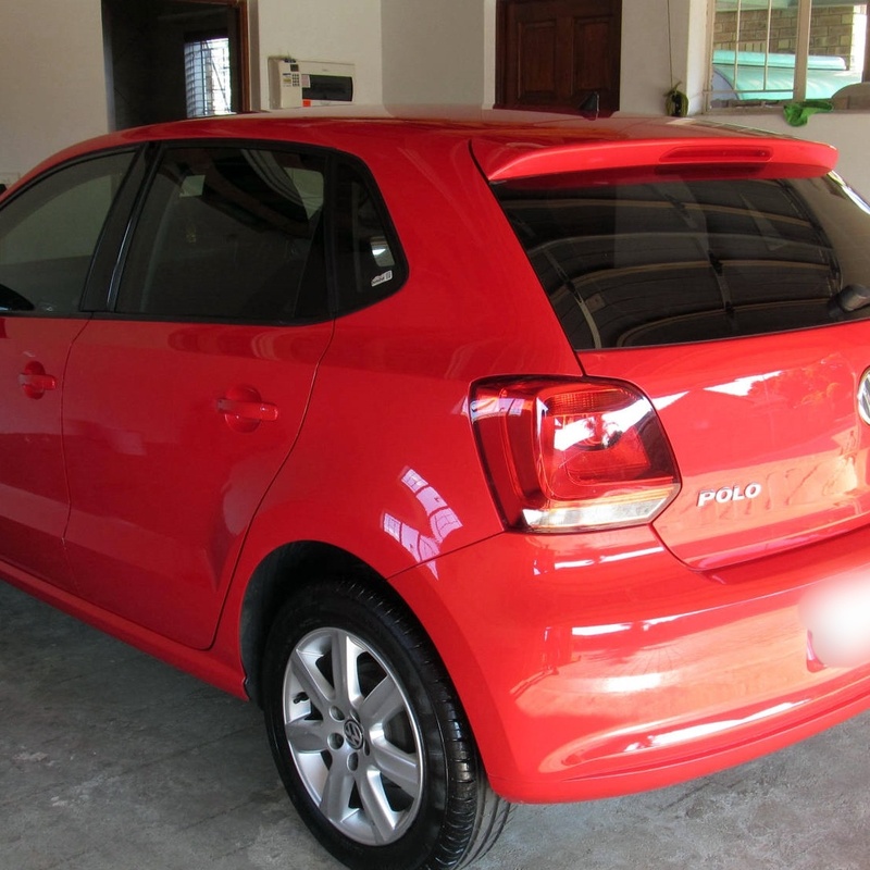 Ceramic coating  & Paint Correction application on a car in Pretoria West. Multi-year paint protection and hydrophobic finish by Revelio.