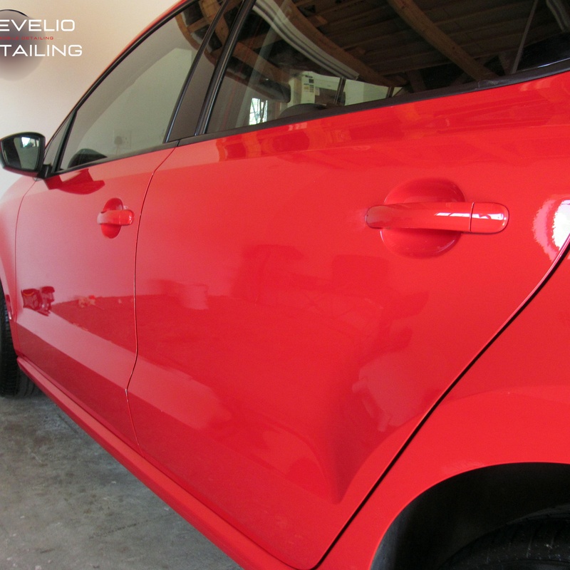Ceramic coating  & Paint Correction application on a car in Pretoria West. Multi-year paint protection and hydrophobic finish by Revelio.