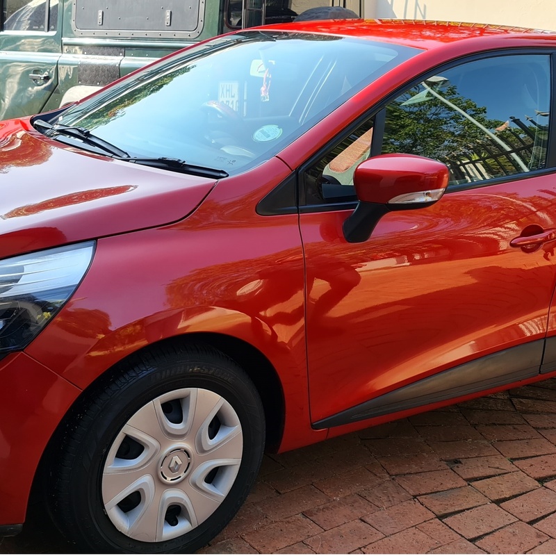 Renault Clio paint correction service in Randburg by Revelio Detailing. Expert swirl mark removal, polishing, and ceramic wax protection in Gauteng.